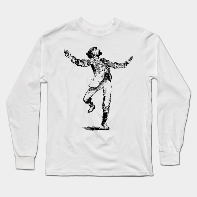 Dancing Man Long Sleeve T-Shirt by rayanammmar